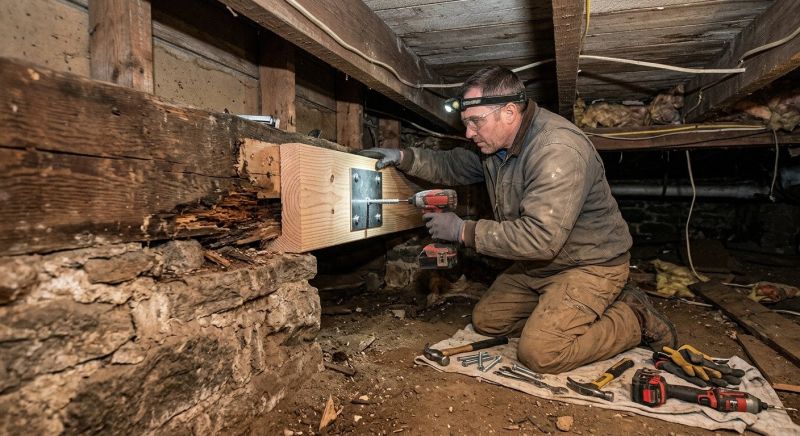 Basement Beam Repair in Conroe, TX