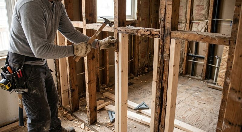 Damaged Framing Replacement in Wilmington, NC