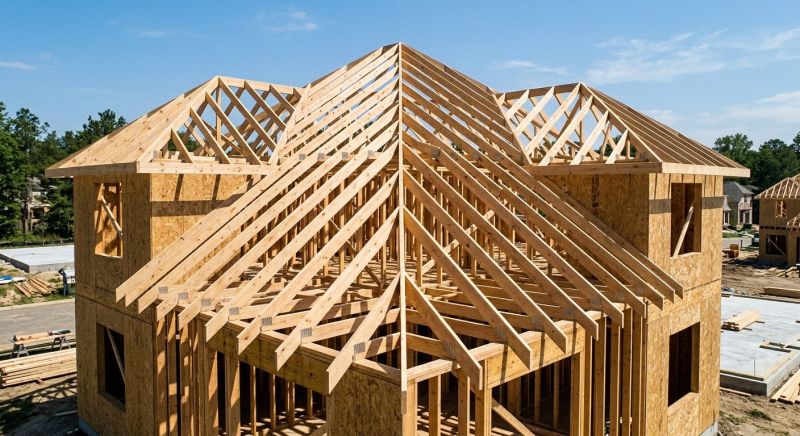Hip Roof Framing in Conroe, TX