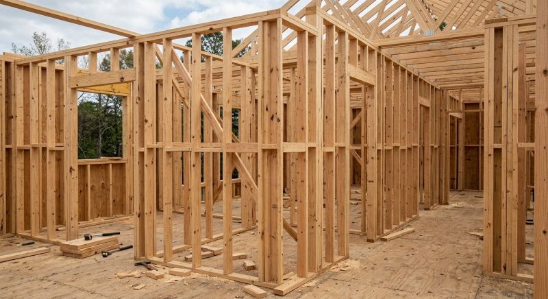 Interior Wall Framing in Conroe, TX