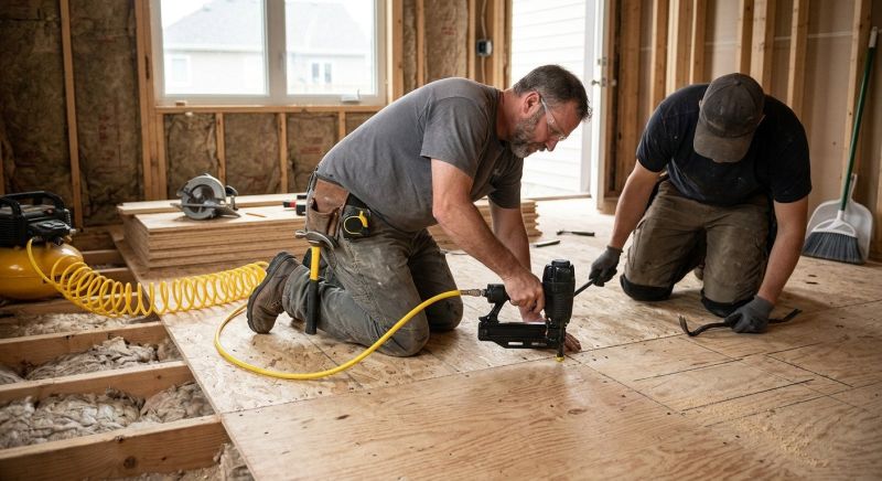 Plywood Flooring Installation in Wilmington, NC