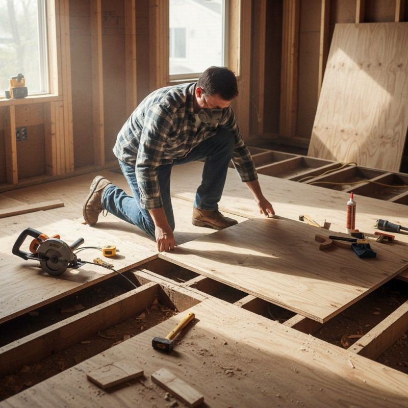 Plywood Flooring Installation in Kansas City, KS