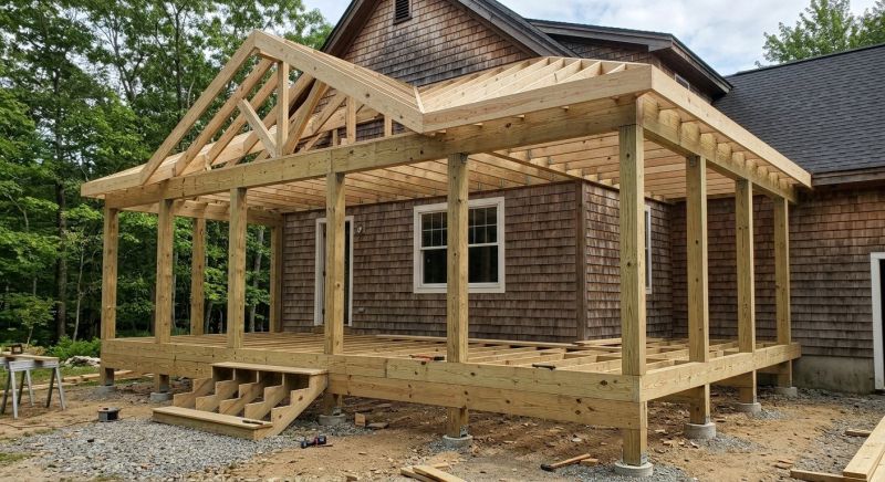 Porch Framing in Wilmington, NC
