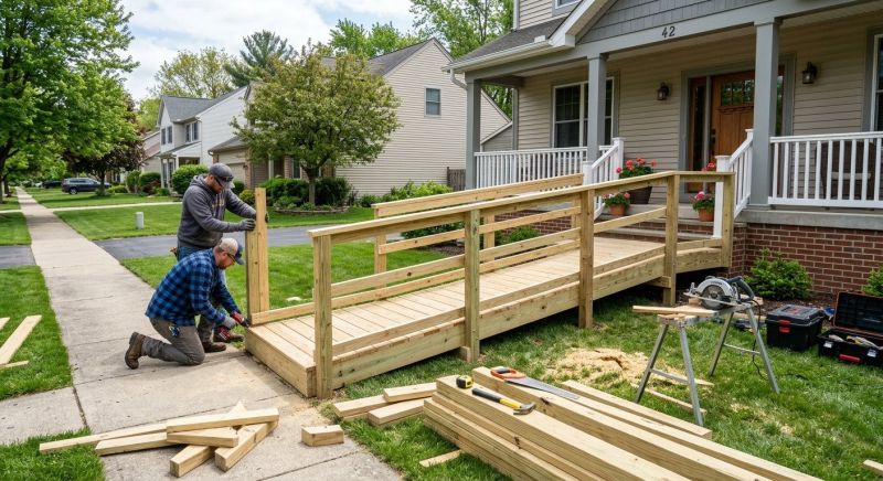 Porch Ramp Construction in Wilmington, NC