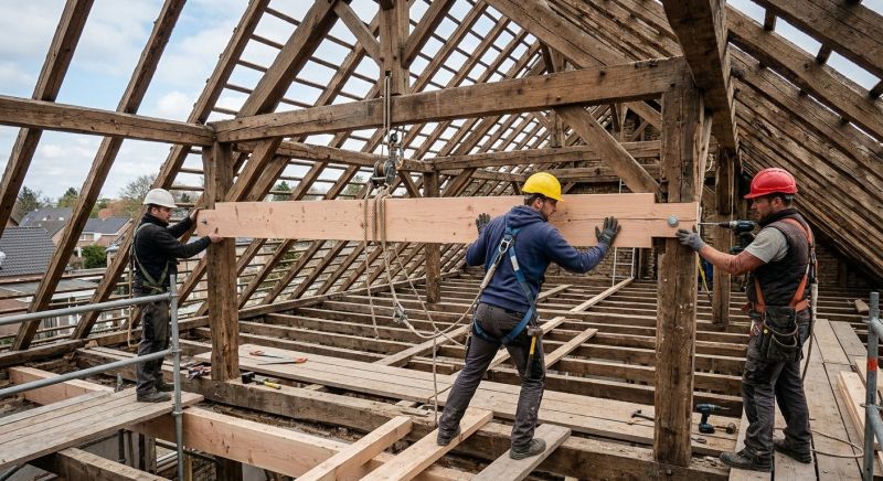 Roof Beam Replacement in Kansas City, KS