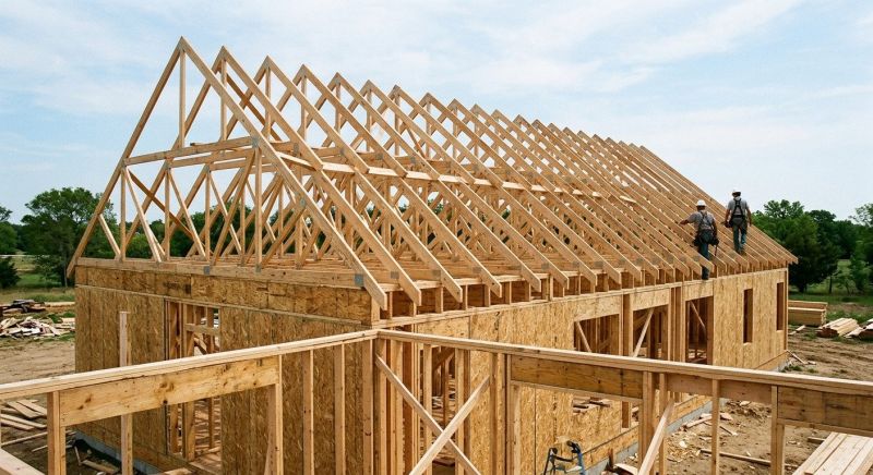 Roof Trusses Installation in Kansas City, KS