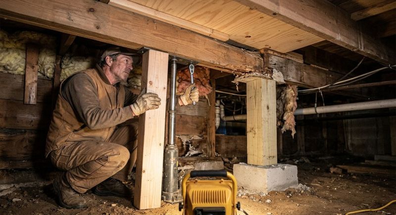 Sagging Floor Joist Repair in Conroe, TX