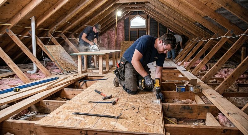 Attic Subfloor Installation in Conroe, TX