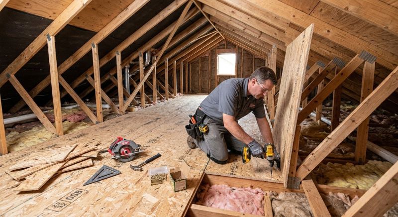 Attic Subfloor Installation in Conroe, TX