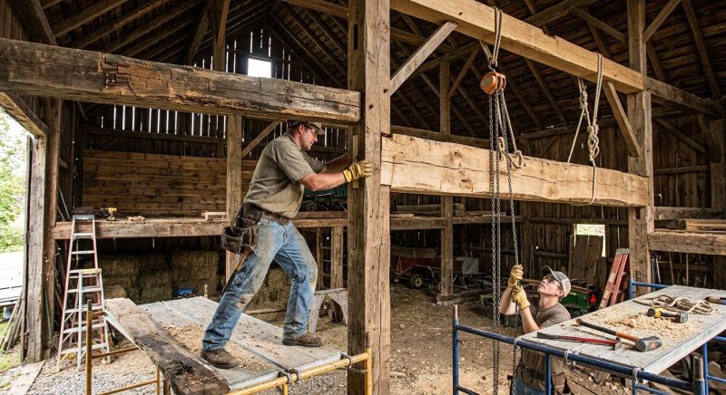 Barn Beam Replacement in Kansas City, KS