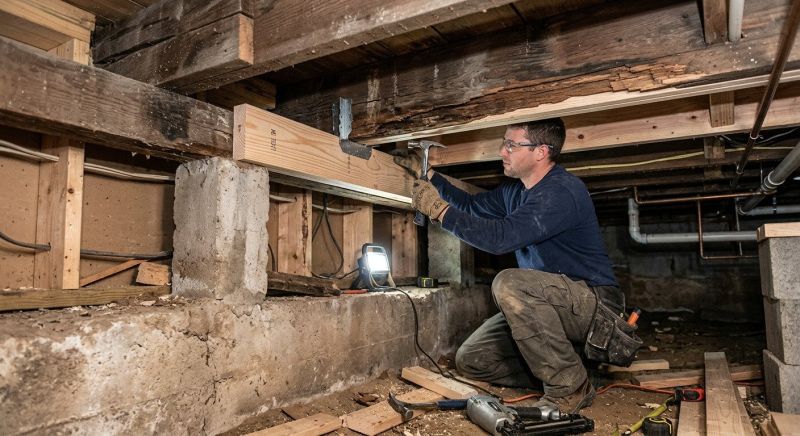 Basement Beam Repair in Kansas City, KS