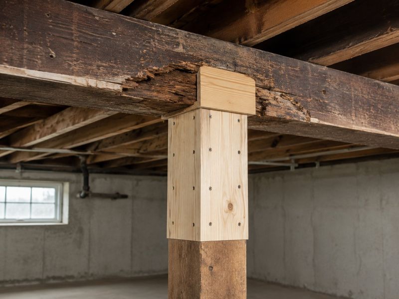 Basement Beam Repair in Conroe, TX