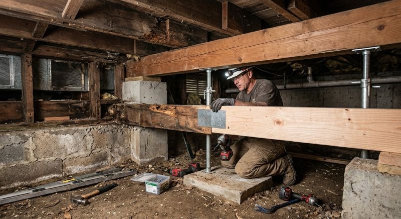 Basement Joist Repair in Conroe, TX
