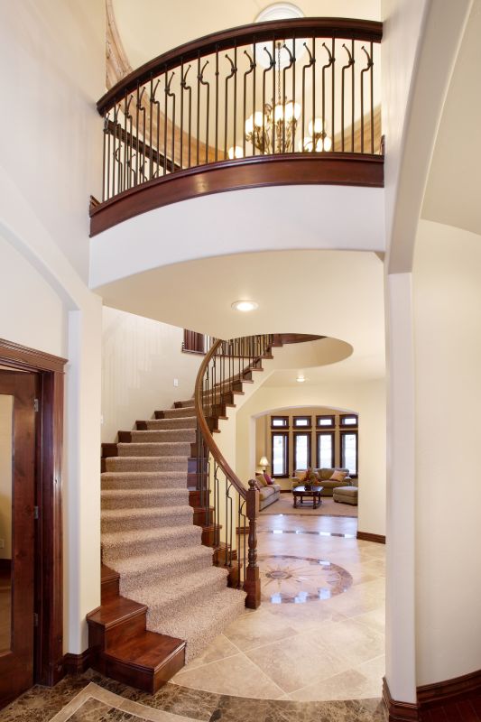 Curved Staircase Installation in Wilmington, NC