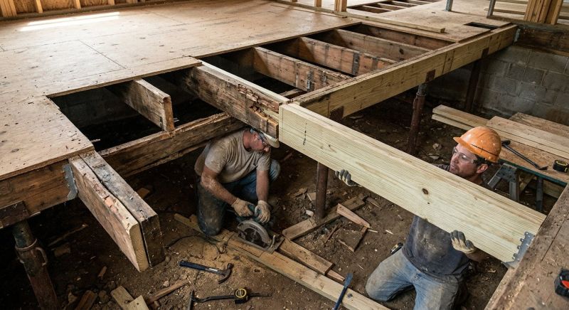 Floor Framing Repair in Kansas City, KS