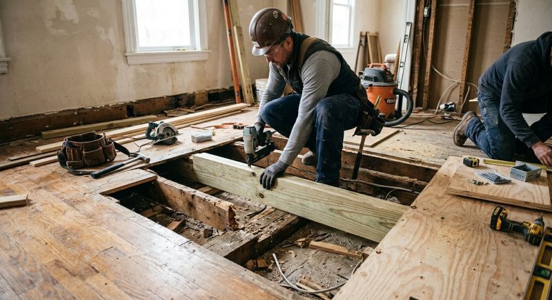 Floor Joist Repair in Kansas City, KS