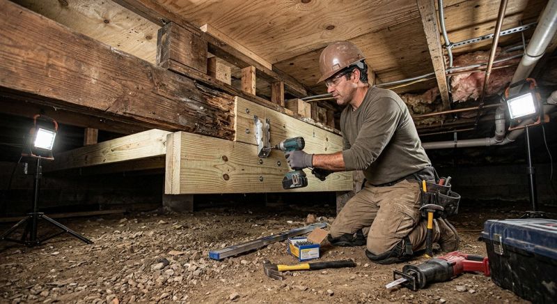 Floor Joist Repair in Wilmington, NC