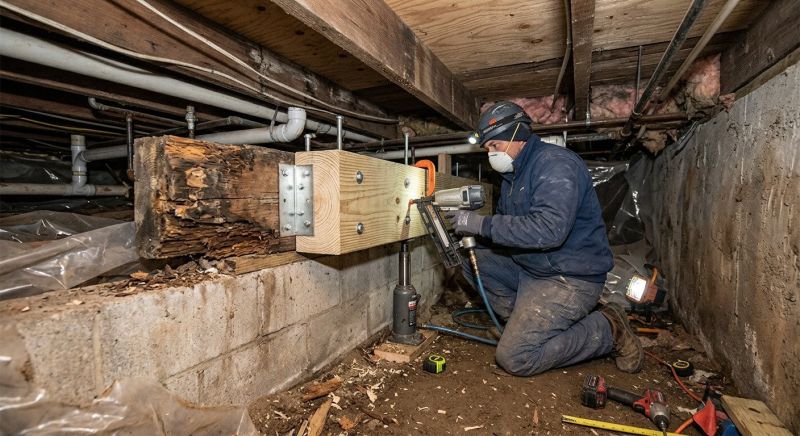 Foundation Joist Repair in Wilmington, NC