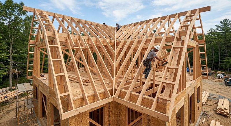 Gable Roof Framing in Wilmington, NC