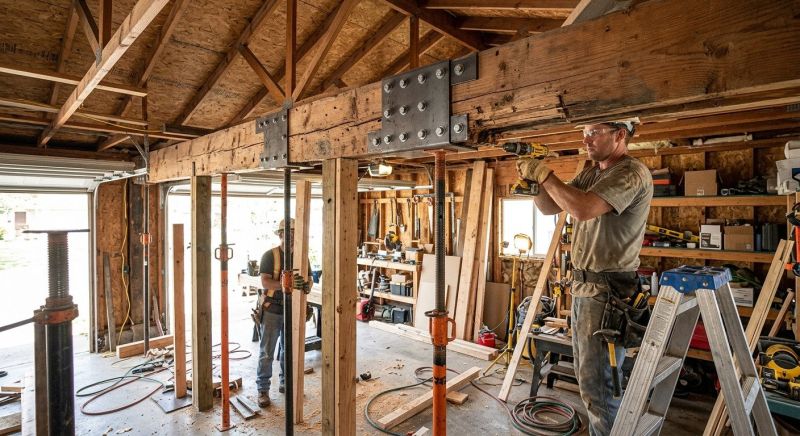 Garage Beam Repair in Kansas City, KS