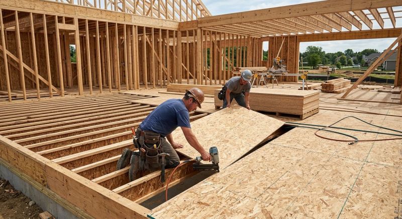 Plywood Flooring Installation in Conroe, TX