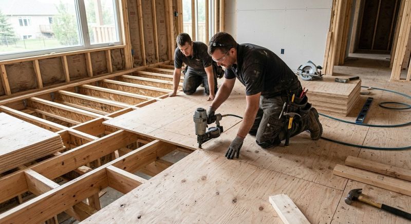 Plywood Flooring Installation in Wilmington, NC