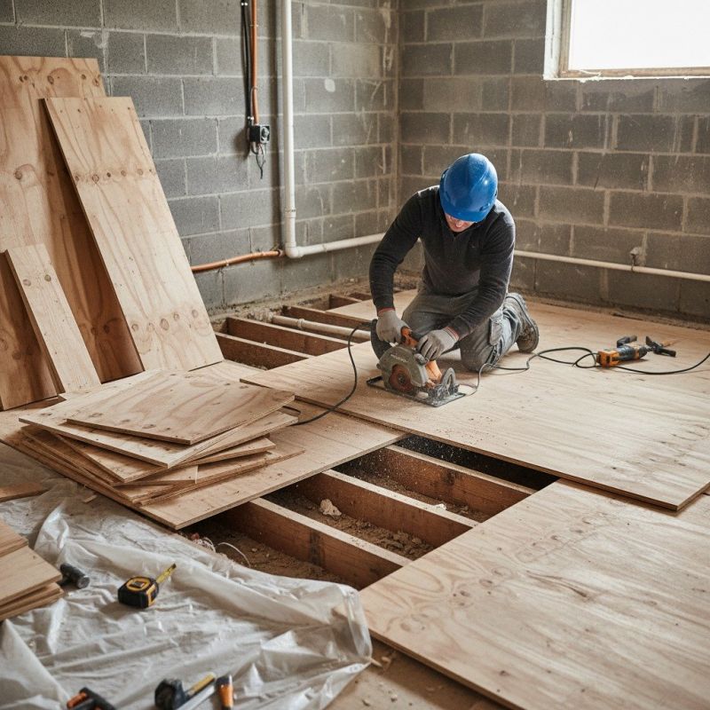 Plywood Subfloor Repair in Wilmington, NC