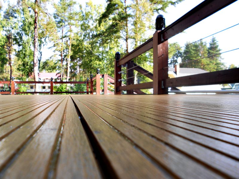 Redwood Deck Installation in Redmond, WA
