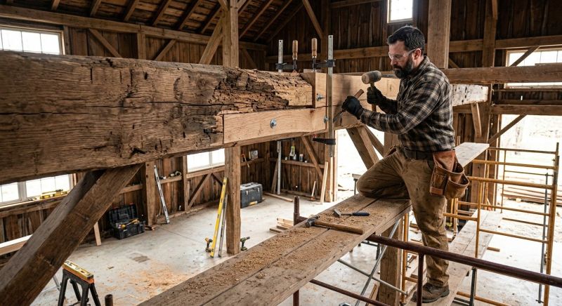 Roof Beam Repair in Wilmington, NC