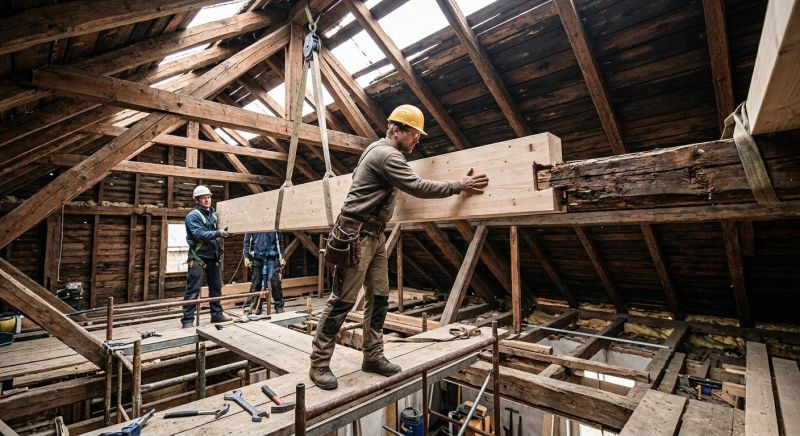 Roof Beam Replacement in Kansas City, KS