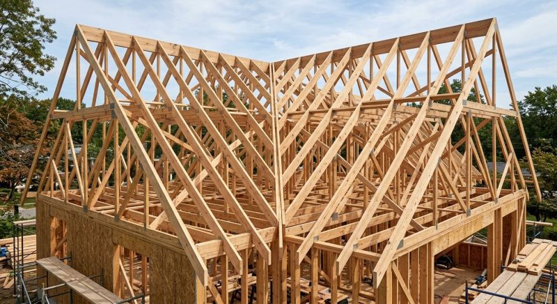 Roof Truss Framing in Kansas City, KS