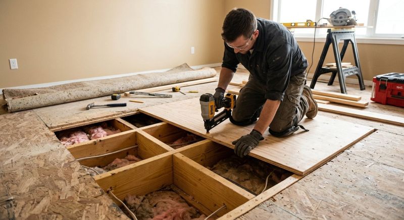 Sagging Floor Joist Repair in Conroe, TX