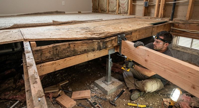 Sagging Floor Repair in Kansas City, KS
