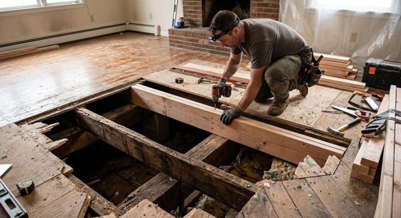 Sagging Floor Repair in Kansas City, KS