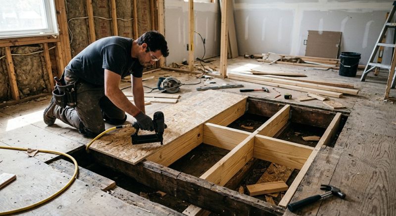 Sagging Floor Repair in Wilmington, NC