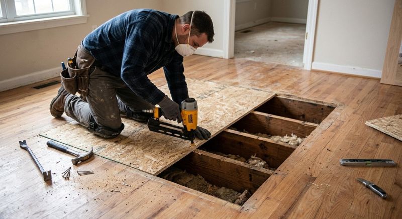 Squeaking Floor Repair in Kansas City, KS