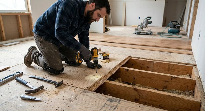 Squeaking Floor Repair in Conroe, TX