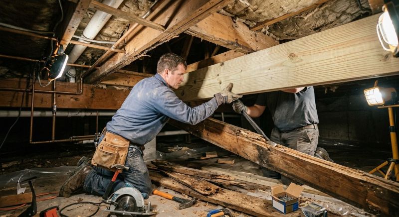 Subfloor Joist Replacement in Kansas City, KS