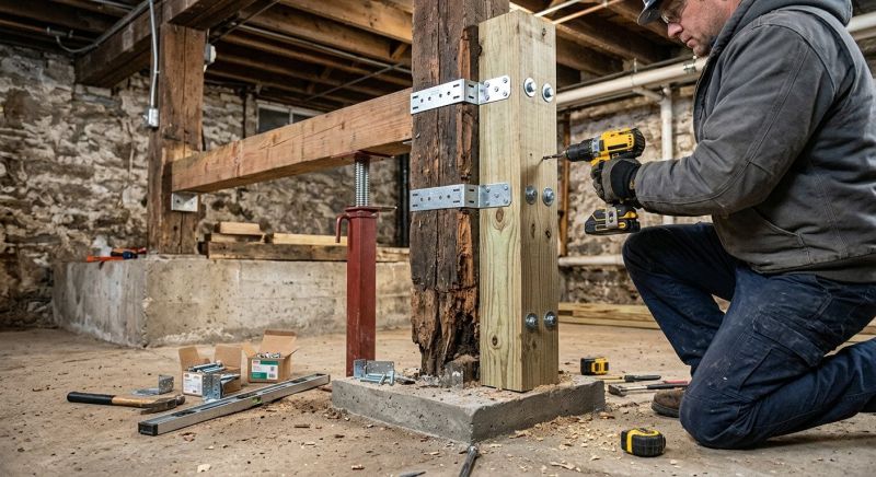 Support Column Replacement in Wilmington, NC