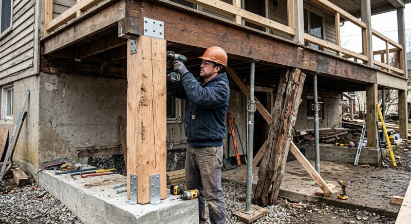 Support Column Replacement in Wilmington, NC