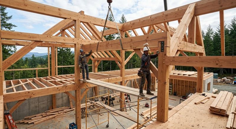 Wood Beam Installation in Kansas City, KS