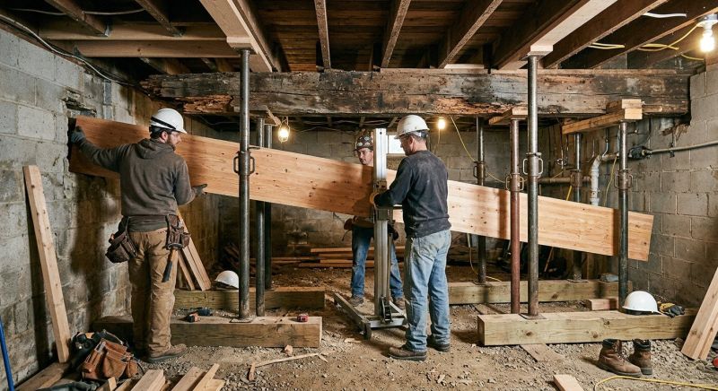 Wood Beam Replacement in Wilmington, NC