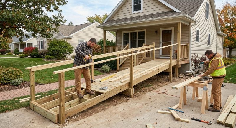 Wood Ramp Construction in Wilmington, NC